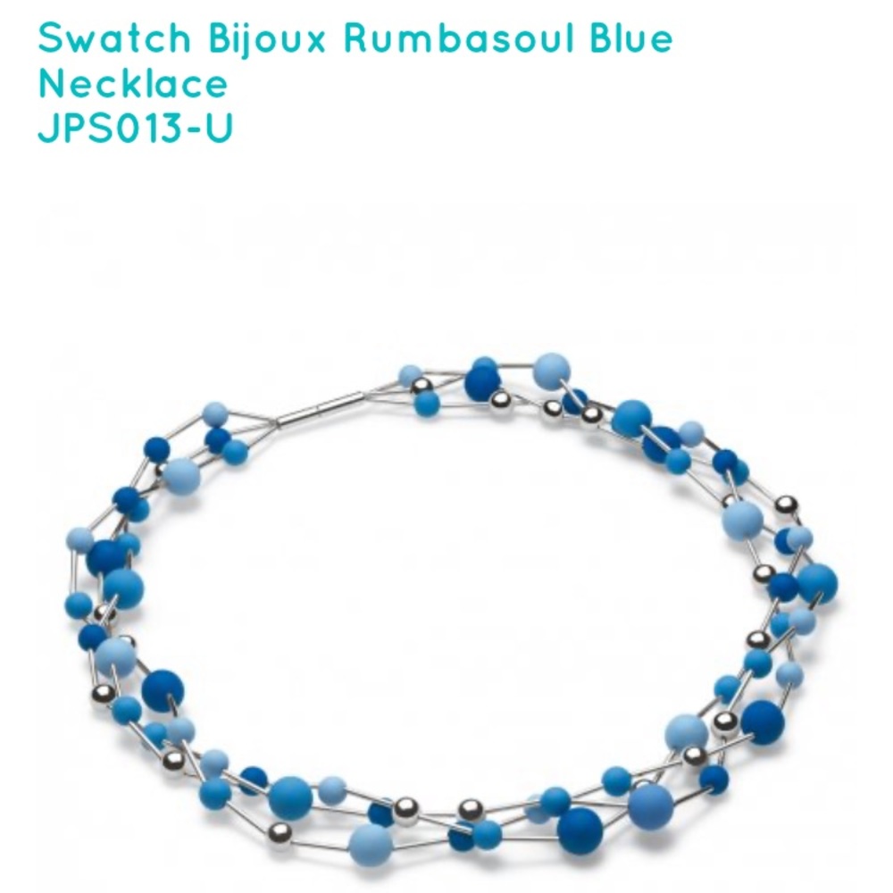 NWOT Swatch Bijoux Rumbasoul blue necklace